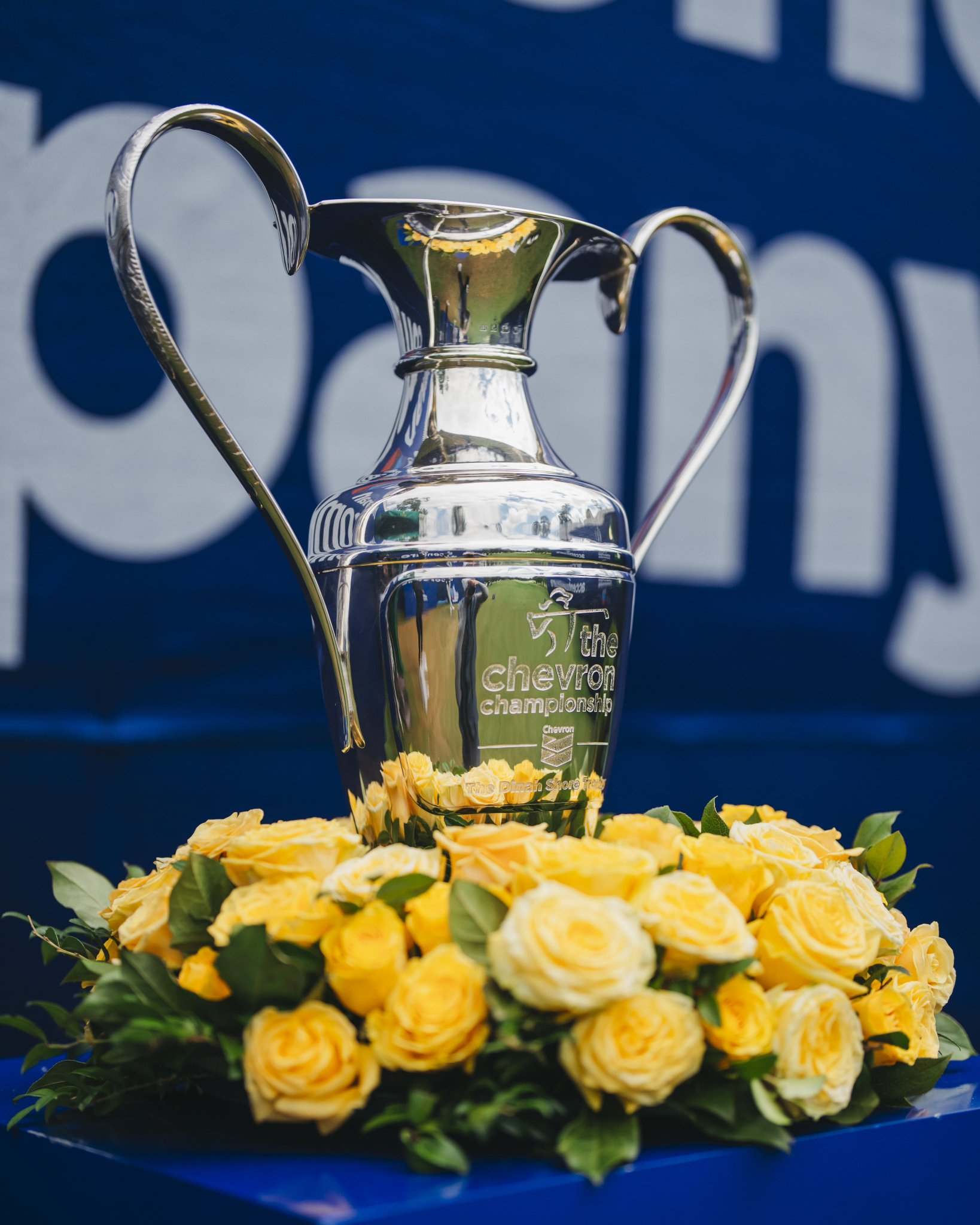 The Chevron Championship trophy made by Malcolm DeMille